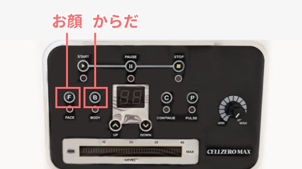 メニューを選択