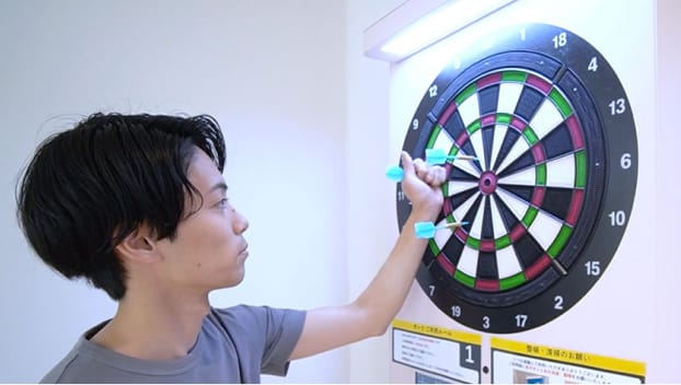 3回投げ終えたら矢を抜く